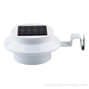 3LED Outdoor White SOLAR POWER Garden Fence Gutter Path Road Yard Sensor Lights